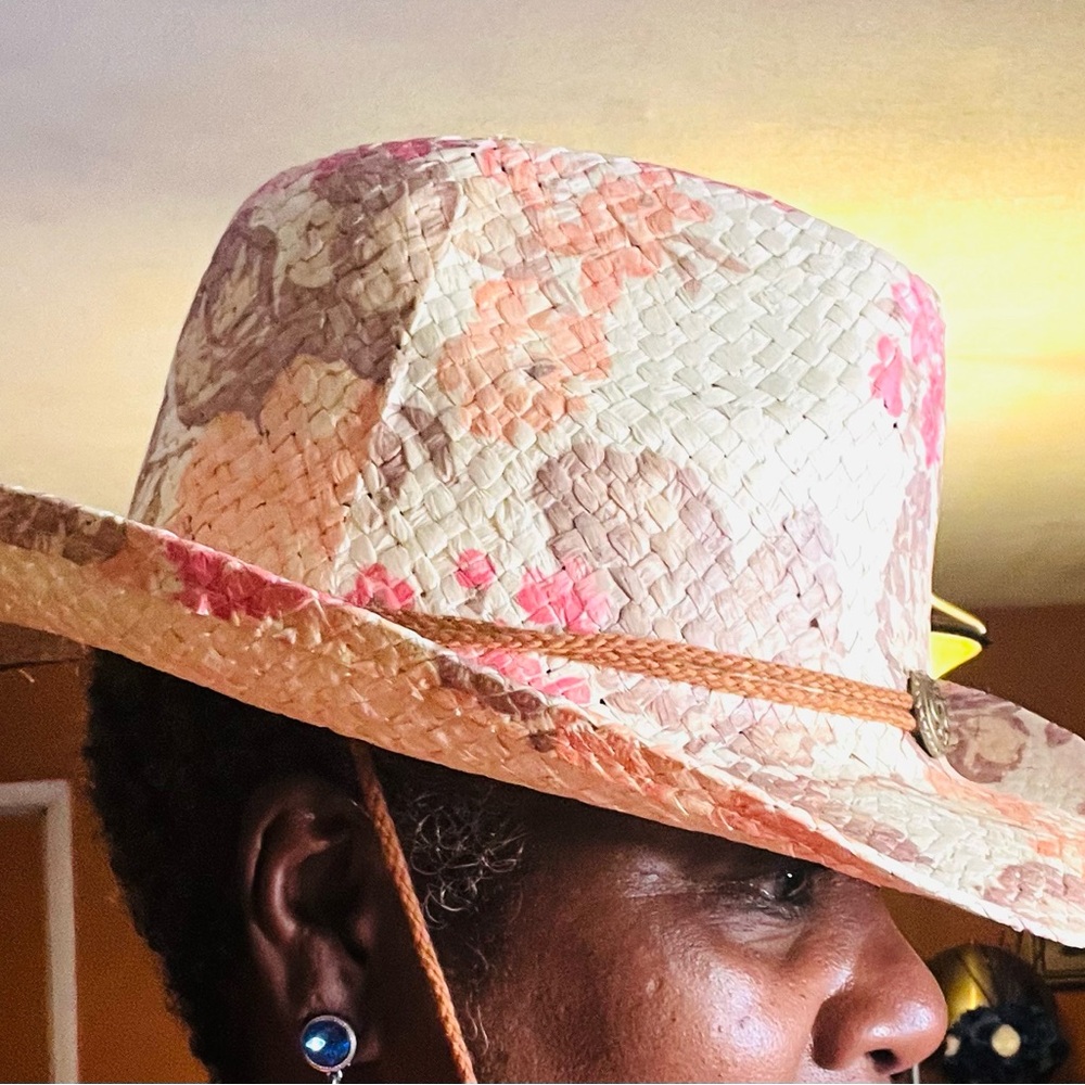 Pink and Cream Lace Cowboy Hat